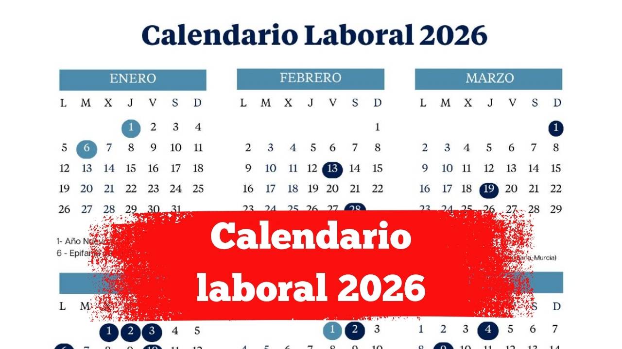 Calendario laboral 2026: todos los festivos, puentes y fines de semana largos
